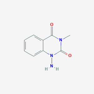 molecular formula C9H9N3O2 B071076 1-Amino-3-methylquinazoline-2,4(1H,3H)-dione CAS No. 159850-22-3