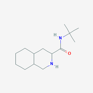 molecular formula C14H26N2O B071079 N-(叔丁基)十氢异喹啉-3-甲酰胺 CAS No. 168899-60-3