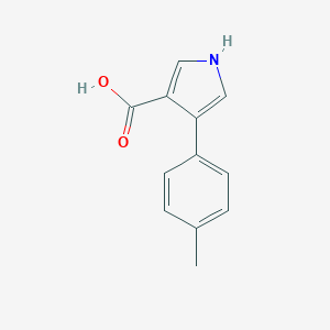 molecular formula C12H11NO2 B071087 4-(4-甲基苯基)-1H-吡咯-3-羧酸 CAS No. 191668-22-1