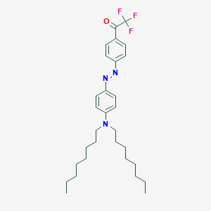 molecular formula C30H42F3N3O B071089 4-(Dioctylamino)-4'-(trifluoroacetyl)azobenzene CAS No. 193154-07-3