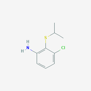 molecular formula C9H12ClNS B071091 3-Chloro-2-(isopropylthio)aniline CAS No. 179104-32-6