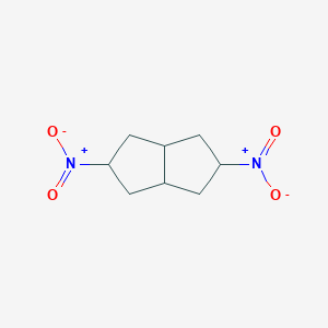 molecular formula C8H12N2O4 B071092 2,5-Dinitro-1,2,3,3a,4,5,6,6a-octahydropentalene CAS No. 169525-07-9