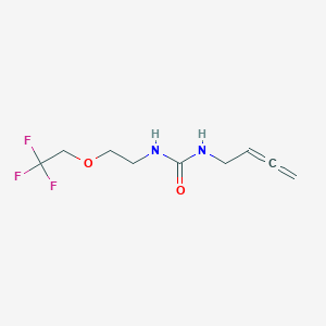 molecular formula C9H13F3N2O2 B7109349 CID 132394540 