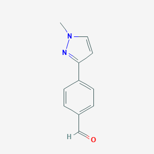 molecular formula C11H10N2O B071094 4-(1-Methyl-1H-pyrazol-3-YL)benzaldehyde CAS No. 179055-27-7