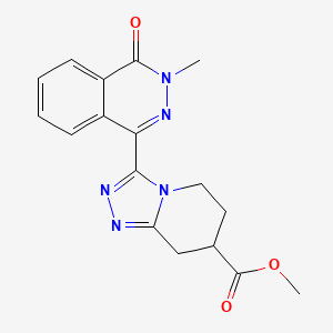 molecular formula C17H17N5O3 B7109703 Methyl 3-(3-methyl-4-oxophthalazin-1-yl)-5,6,7,8-tetrahydro-[1,2,4]triazolo[4,3-a]pyridine-7-carboxylate 