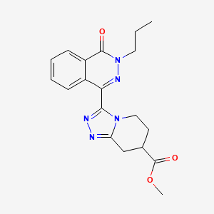 molecular formula C19H21N5O3 B7109719 Methyl 3-(4-oxo-3-propylphthalazin-1-yl)-5,6,7,8-tetrahydro-[1,2,4]triazolo[4,3-a]pyridine-7-carboxylate 