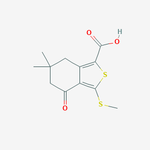 6,6-Dimethyl-3-(methylthio)-4-oxo-4,5,6,7-tetrahydrobenzo[c]thiophene-1-carboxylic acid