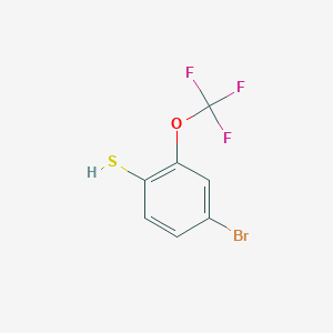 molecular formula C7H4BrF3OS B071100 4-Bromo-2-(trifluoromethoxy)thiophenol CAS No. 175278-15-6
