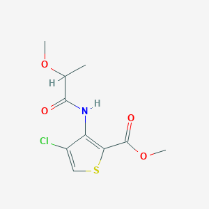 molecular formula C10H12ClNO4S B7111224 Methyl 4-chloro-3-(2-methoxypropanoylamino)thiophene-2-carboxylate 