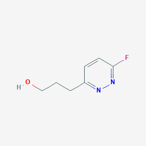 B071118 3-(6-Fluoropyridazin-3-yl)propan-1-ol CAS No. 174607-40-0