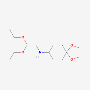 B071122 N-(2,2-diethoxyethyl)-1,4-dioxaspiro[4.5]decan-8-amine CAS No. 176492-83-4