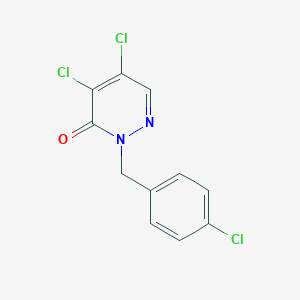 B071124 4,5-Dichloro-2-(4-chlorobenzyl)-2,3-dihydropyridazin-3-one CAS No. 173843-85-1