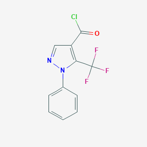 molecular formula C11H6ClF3N2O B071125 1-苯基-5-(三氟甲基)吡唑-4-酰氯 CAS No. 175137-14-1