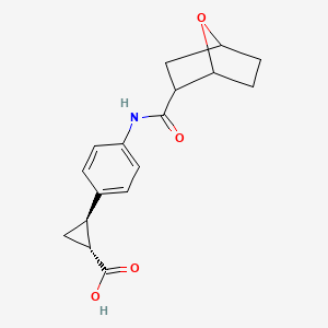 (1R,2R)-2-[4-(7-oxabicyclo[2.2.1]heptane-2-carbonylamino)phenyl]cyclopropane-1-carboxylic acid