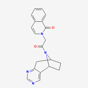 2-[2-Oxo-2-(4,6,12-triazatricyclo[7.2.1.02,7]dodeca-2,4,6-trien-12-yl)ethyl]isoquinolin-1-one