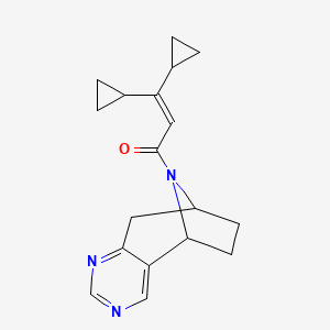 3,3-Dicyclopropyl-1-(4,6,12-triazatricyclo[7.2.1.02,7]dodeca-2,4,6-trien-12-yl)prop-2-en-1-one