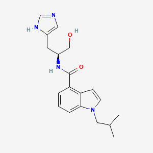 N-[(2S)-1-hydroxy-3-(1H-imidazol-5-yl)propan-2-yl]-1-(2-methylpropyl)indole-4-carboxamide