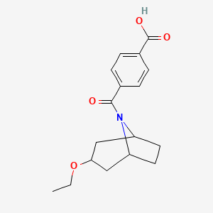 4-(3-Ethoxy-8-azabicyclo[3.2.1]octane-8-carbonyl)benzoic acid