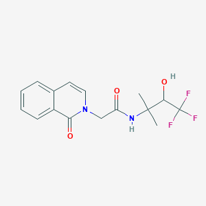 2-(1-oxoisoquinolin-2-yl)-N-(4,4,4-trifluoro-3-hydroxy-2-methylbutan-2-yl)acetamide