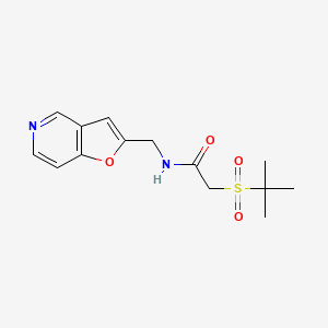 2-tert-butylsulfonyl-N-(furo[3,2-c]pyridin-2-ylmethyl)acetamide