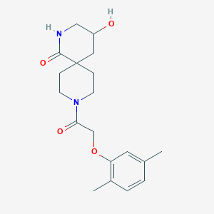 9-[2-(2,5-Dimethylphenoxy)acetyl]-4-hydroxy-2,9-diazaspiro[5.5]undecan-1-one