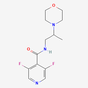 3,5-difluoro-N-(2-morpholin-4-ylpropyl)pyridine-4-carboxamide