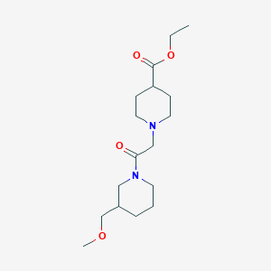 Ethyl 1-[2-[3-(methoxymethyl)piperidin-1-yl]-2-oxoethyl]piperidine-4-carboxylate