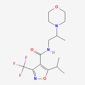 N-(2-morpholin-4-ylpropyl)-5-propan-2-yl-3-(trifluoromethyl)-1,2-oxazole-4-carboxamide