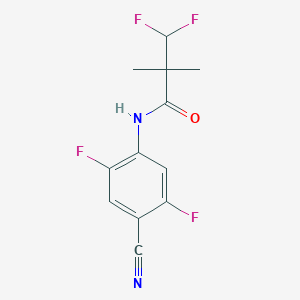 N-(4-cyano-2,5-difluorophenyl)-3,3-difluoro-2,2-dimethylpropanamide