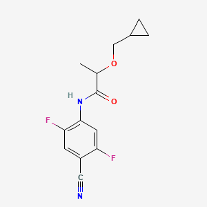 N-(4-cyano-2,5-difluorophenyl)-2-(cyclopropylmethoxy)propanamide