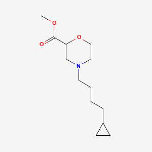 Methyl 4-(4-cyclopropylbutyl)morpholine-2-carboxylate