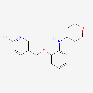 N-[2-[(6-chloropyridin-3-yl)methoxy]phenyl]oxan-4-amine