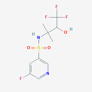 5-fluoro-N-(4,4,4-trifluoro-3-hydroxy-2-methylbutan-2-yl)pyridine-3-sulfonamide