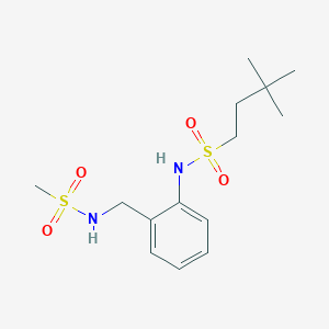 N-[2-(methanesulfonamidomethyl)phenyl]-3,3-dimethylbutane-1-sulfonamide