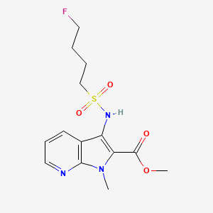 Methyl 3-(4-fluorobutylsulfonylamino)-1-methylpyrrolo[2,3-b]pyridine-2-carboxylate