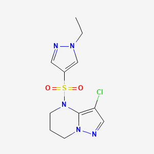 3-chloro-4-(1-ethylpyrazol-4-yl)sulfonyl-6,7-dihydro-5H-pyrazolo[1,5-a]pyrimidine