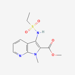 Methyl 3-(ethylsulfonylamino)-1-methylpyrrolo[2,3-b]pyridine-2-carboxylate