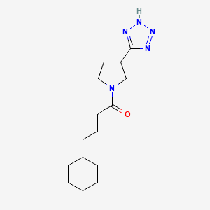 4-cyclohexyl-1-[3-(2H-tetrazol-5-yl)pyrrolidin-1-yl]butan-1-one