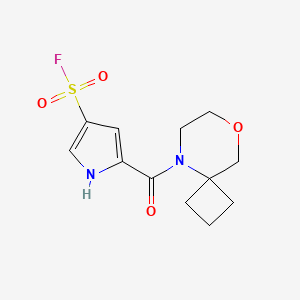 5-{8-Oxa-5-azaspiro[3.5]nonane-5-carbonyl}-1h-pyrrole-3-sulfonyl fluoride