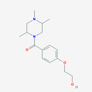 [4-(2-Hydroxyethoxy)phenyl]-(2,4,5-trimethylpiperazin-1-yl)methanone