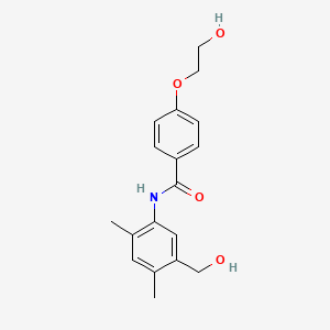 4-(2-hydroxyethoxy)-N-[5-(hydroxymethyl)-2,4-dimethylphenyl]benzamide