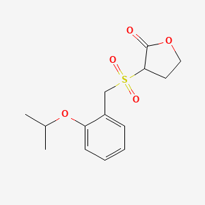 3-[(2-Propan-2-yloxyphenyl)methylsulfonyl]oxolan-2-one