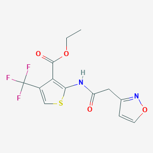 Ethyl 2-[[2-(1,2-oxazol-3-yl)acetyl]amino]-4-(trifluoromethyl)thiophene-3-carboxylate