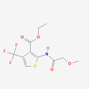 Ethyl 2-[(2-methoxyacetyl)amino]-4-(trifluoromethyl)thiophene-3-carboxylate