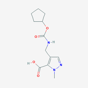 4-[(Cyclopentyloxycarbonylamino)methyl]-2-methylpyrazole-3-carboxylic acid