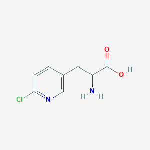 molecular formula C8H9ClN2O2 B071155 2-Amino-3-(6-chloropyridin-3-yl)propanoic acid CAS No. 188916-07-6