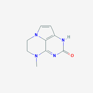 molecular formula C9H10N4O B071173 4-Methyl-5,6-dihydro-1H-pyrrolo[3,2,1-DE]pteridin-2(4H)-one CAS No. 172982-72-8