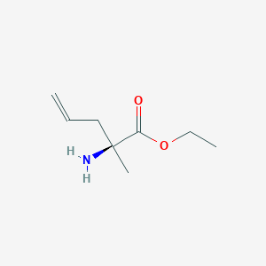 molecular formula C8H15NO2 B071179 Ethyl (2S)-2-amino-2-methylpent-4-enoate CAS No. 165035-97-2