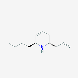 molecular formula C12H21N B071186 (2S,6S)-2-Allyl-6-butyl-1,2,3,6-tetrahydropyridine CAS No. 175478-19-0