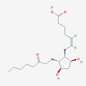 molecular formula C20H34O5 B071189 9S,11R-dihydroxy-15-oxo-5Z-prostaenoic acid-cyclo[8S,12R] CAS No. 191919-02-5